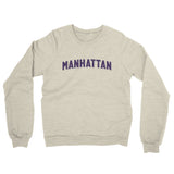 Manhattan Varsity Midweight French Terry Crewneck Sweatshirt-Allegiant Goods Co. Vintage Sports Apparel