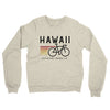 Hawaii Cycling Midweight French Terry Crewneck Sweatshirt-Heather Oatmeal-Allegiant Goods Co. Vintage Sports Apparel
