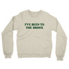 I've Been To The Bronx Midweight French Terry Crewneck Sweatshirt-Heather Oatmeal-Allegiant Goods Co. Vintage Sports Apparel
