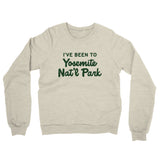 I've Been To Yosemite National Park Midweight French Terry Crewneck Sweatshirt-Allegiant Goods Co. Vintage Sports Apparel