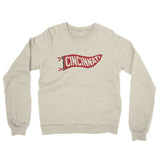 Cincinnati Pennant Midweight French Terry Crewneck Sweatshirt-Allegiant Goods Co. Vintage Sports Apparel