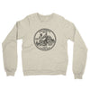 California State Quarter Midweight French Terry Crewneck Sweatshirt-Heather Oatmeal-Allegiant Goods Co. Vintage Sports Apparel