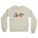 Denver Co Overprinted Midweight French Terry Crewneck Sweatshirt-Allegiant Goods Co. Vintage Sports Apparel