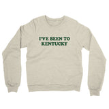 I've Been To Kentucky Midweight French Terry Crewneck Sweatshirt-Heather Oatmeal-Allegiant Goods Co. Vintage Sports Apparel