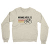 Minneapolis Cycling Midweight French Terry Crewneck Sweatshirt-Heather Oatmeal-Allegiant Goods Co. Vintage Sports Apparel