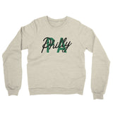 Philly Pa Overprinted Midweight French Terry Crewneck Sweatshirt-Heather Oatmeal-Allegiant Goods Co. Vintage Sports Apparel