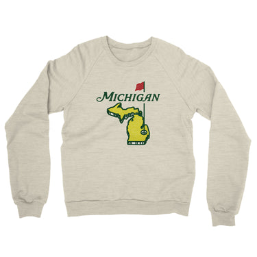 Michigan Golf Midweight French Terry Crewneck Sweatshirt-Allegiant Goods Co. Vintage Sports Apparel
