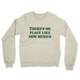 There's No Place Like New Mexico Midweight French Terry Crewneck Sweatshirt-Heather Oatmeal-Allegiant Goods Co. Vintage Sports Apparel