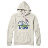 I Have A Tee Time In Iowa Hoodie-Heather Oatmeal-Allegiant Goods Co. Vintage Sports Apparel