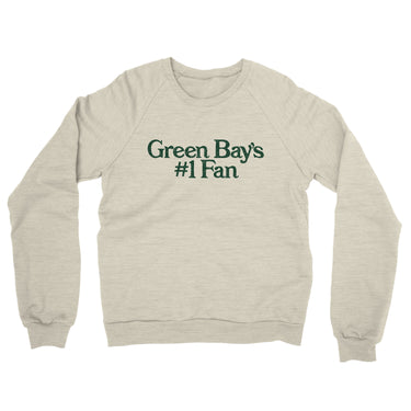 Green Bay's Number 1 Fan Midweight French Terry Crewneck Sweatshirt-Allegiant Goods Co. Vintage Sports Apparel