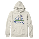 I Have A Tee Time In Wyoming Hoodie-Heather Oatmeal-Allegiant Goods Co. Vintage Sports Apparel