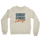 Sunday Funday Chicago Midweight French Terry Crewneck Sweatshirt-Allegiant Goods Co. Vintage Sports Apparel