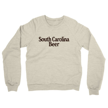 South Carolina Beer Midweight French Terry Crewneck Sweatshirt-Heather Oatmeal-Allegiant Goods Co. Vintage Sports Apparel