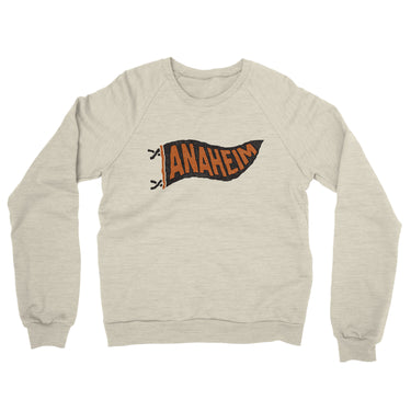 Anaheim Pennant Midweight French Terry Crewneck Sweatshirt-Allegiant Goods Co. Vintage Sports Apparel