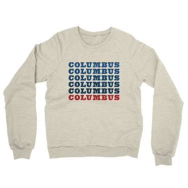 Columbus Repeat Midweight French Terry Crewneck Sweatshirt-Allegiant Goods Co. Vintage Sports Apparel