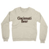 Cincinnati Beer Midweight French Terry Crewneck Sweatshirt-Heather Oatmeal-Allegiant Goods Co. Vintage Sports Apparel