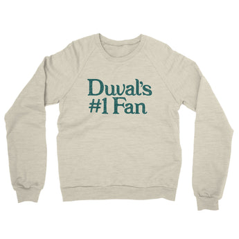 Duval's Number 1 Fan Midweight French Terry Crewneck Sweatshirt-Allegiant Goods Co. Vintage Sports Apparel