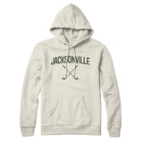 Jacksonville Golf Hoodie-Heather Oatmeal-Allegiant Goods Co. Vintage Sports Apparel