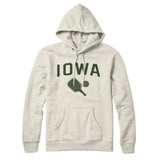 Iowa Pickleball Hoodie-Heather Oatmeal-Allegiant Goods Co. Vintage Sports Apparel