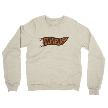 Cleveland Pennant Midweight French Terry Crewneck Sweatshirt-Allegiant Goods Co. Vintage Sports Apparel