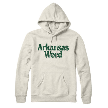 Arkansas Weed Hoodie-Allegiant Goods Co. Vintage Sports Apparel