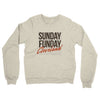 Sunday Funday Cleveland Midweight French Terry Crewneck Sweatshirt-Heather Oatmeal-Allegiant Goods Co. Vintage Sports Apparel