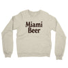 Miami Beer Midweight French Terry Crewneck Sweatshirt-Heather Oatmeal-Allegiant Goods Co. Vintage Sports Apparel