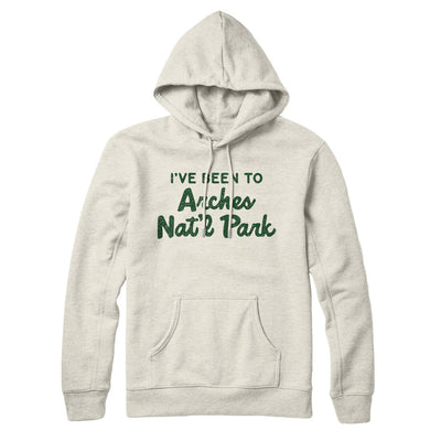 I've Been To Arches National Park Hoodie-Heather Oatmeal-Allegiant Goods Co. Vintage Sports Apparel