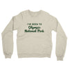 I've Been To Olympic National Park Midweight French Terry Crewneck Sweatshirt-Heather Oatmeal-Allegiant Goods Co. Vintage Sports Apparel