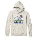 I Have A Tee Time In Alaska Hoodie-Heather Oatmeal-Allegiant Goods Co. Vintage Sports Apparel