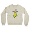 Maine Golf Midweight French Terry Crewneck Sweatshirt-Heather Oatmeal-Allegiant Goods Co. Vintage Sports Apparel