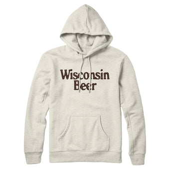 Wisconsin Beer Hoodie-Allegiant Goods Co. Vintage Sports Apparel