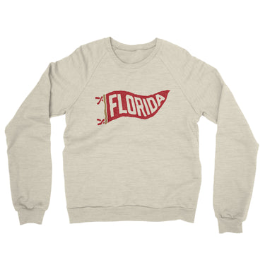 Florida Pennant Midweight French Terry Crewneck Sweatshirt-Allegiant Goods Co. Vintage Sports Apparel