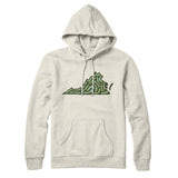 Virginia Golf Course Hoodie-Heather Oatmeal-Allegiant Goods Co. Vintage Sports Apparel
