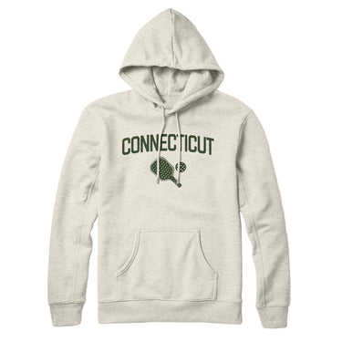 Connecticut Pickleball Hoodie-Heather Oatmeal-Allegiant Goods Co. Vintage Sports Apparel