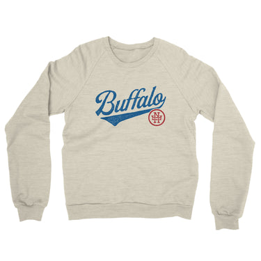 Buffalo Vintage Script Midweight French Terry Crewneck Sweatshirt-Allegiant Goods Co. Vintage Sports Apparel