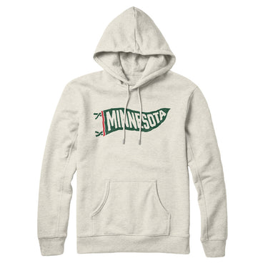 Minnesota Pennant Hoodie-Allegiant Goods Co. Vintage Sports Apparel