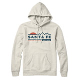 Santa Fe Mountain Sunset Hoodie-Heather Oatmeal-Allegiant Goods Co. Vintage Sports Apparel