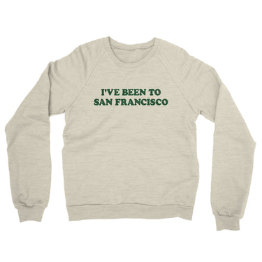 I've Been To San Francisco Midweight French Terry Crewneck Sweatshirt-Allegiant Goods Co. Vintage Sports Apparel
