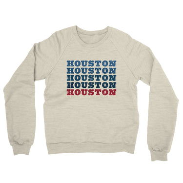 Houston Repeat Midweight French Terry Crewneck Sweatshirt-Allegiant Goods Co. Vintage Sports Apparel