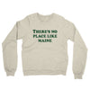 There's No Place Like Maine Midweight French Terry Crewneck Sweatshirt-Heather Oatmeal-Allegiant Goods Co. Vintage Sports Apparel