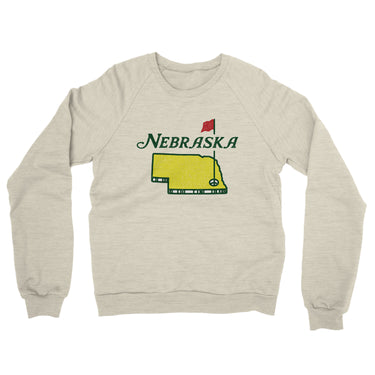 Nebraska Golf Midweight French Terry Crewneck Sweatshirt-Allegiant Goods Co. Vintage Sports Apparel