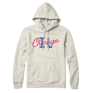 Chicago Illinois Overprinted Hoodie-Allegiant Goods Co. Vintage Sports Apparel