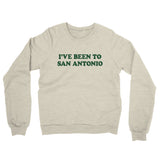 I've Been To San Antonio Midweight French Terry Crewneck Sweatshirt-Allegiant Goods Co. Vintage Sports Apparel