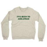 I've Been To Arkansas Midweight French Terry Crewneck Sweatshirt-Allegiant Goods Co. Vintage Sports Apparel