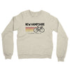 New Hampshire Cycling Midweight French Terry Crewneck Sweatshirt-Heather Oatmeal-Allegiant Goods Co. Vintage Sports Apparel