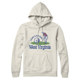 I Have A Tee Time In West Virginia Hoodie-Heather Oatmeal-Allegiant Goods Co. Vintage Sports Apparel