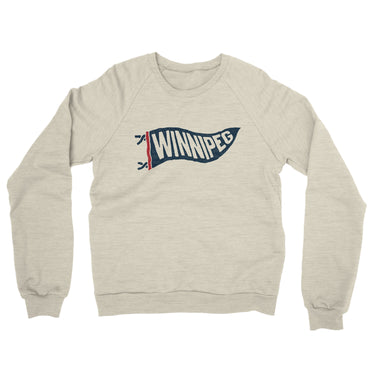 Winnipeg Pennant Midweight French Terry Crewneck Sweatshirt-Allegiant Goods Co. Vintage Sports Apparel
