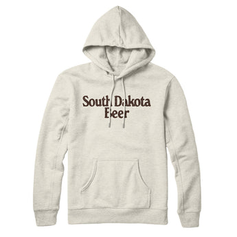 South Dakota Beer Hoodie-Heather Oatmeal-Allegiant Goods Co. Vintage Sports Apparel