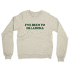 I've Been To Oklahoma Midweight French Terry Crewneck Sweatshirt-Heather Oatmeal-Allegiant Goods Co. Vintage Sports Apparel